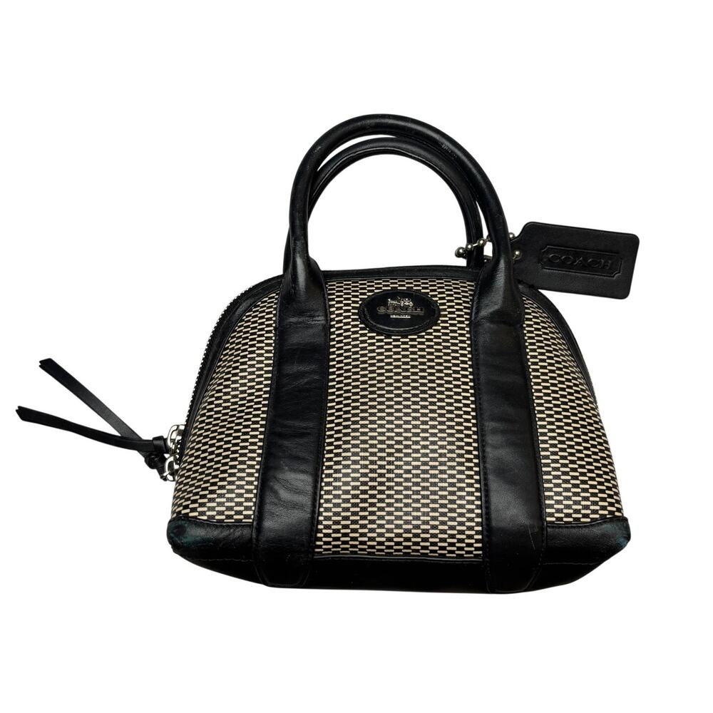 Coach 32275 Bleecker Mini Preston Coated Canvas Satchel Handbag Purse